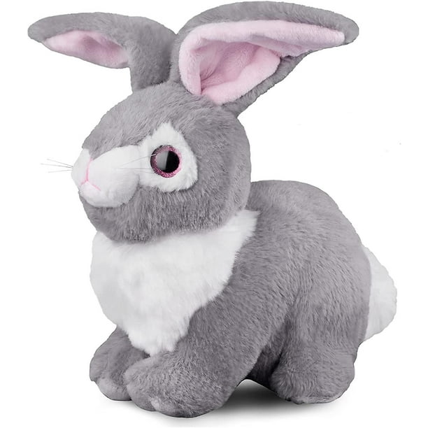 Comprar Conejo de imitación de piel de peluche realista, Animal Kawaii,  conejo de pascua, juguete para regalo