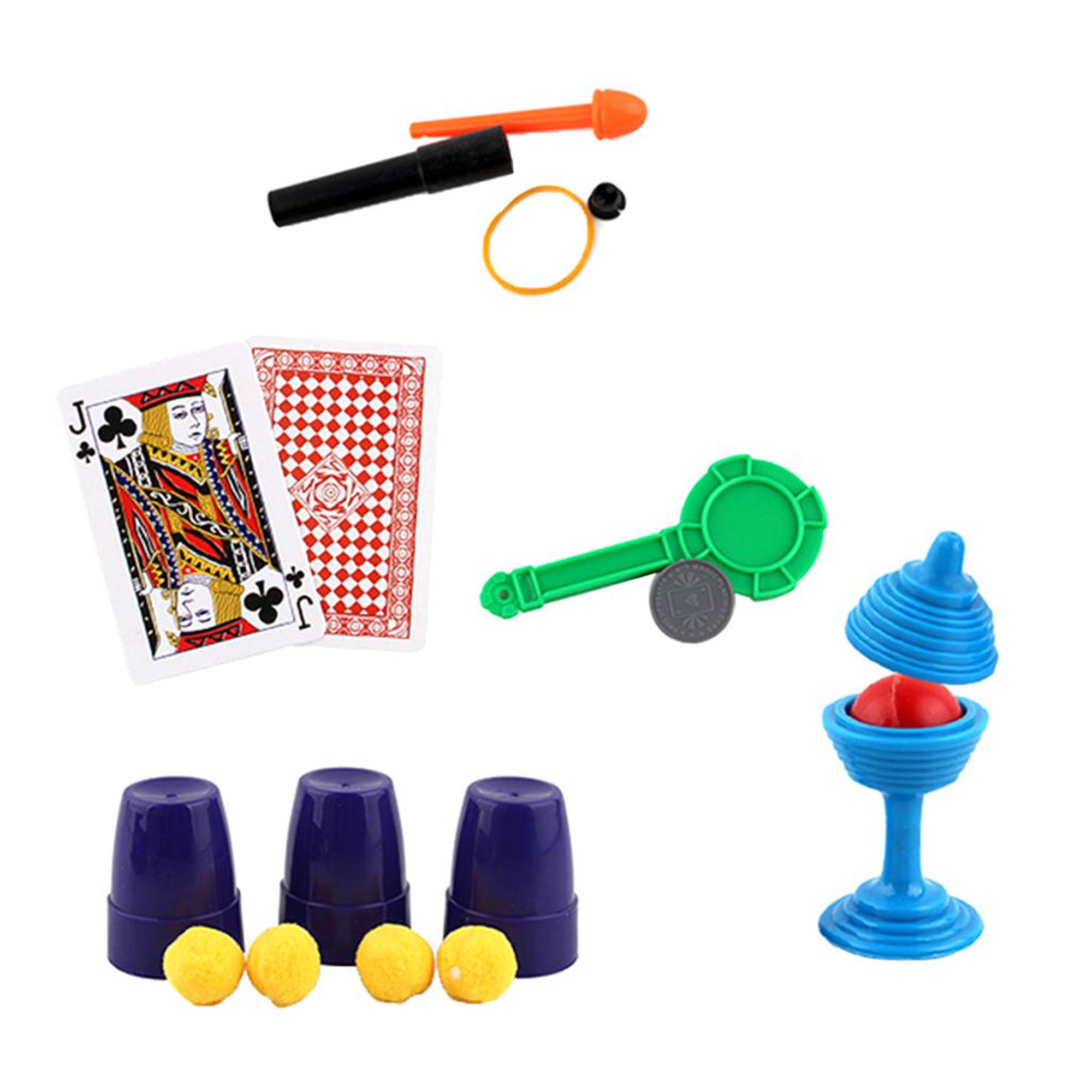 JA-RU Kit de bromas para niños, juguetes (2 juegos) 6 cosas geniales  diferentes, juego de accesorios de miedo, bolsa de regalo de fiesta. Kit de  broma