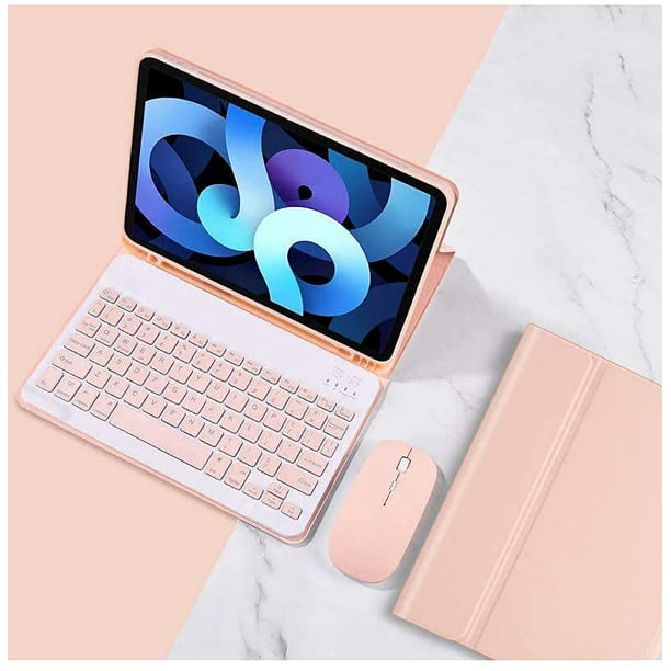 Funda para Tablet PC-Teclado retroiluminado rosa elegante, iPad air1/2 de  9,7 pulgadas Ormromra CZDZ-ZC72-1