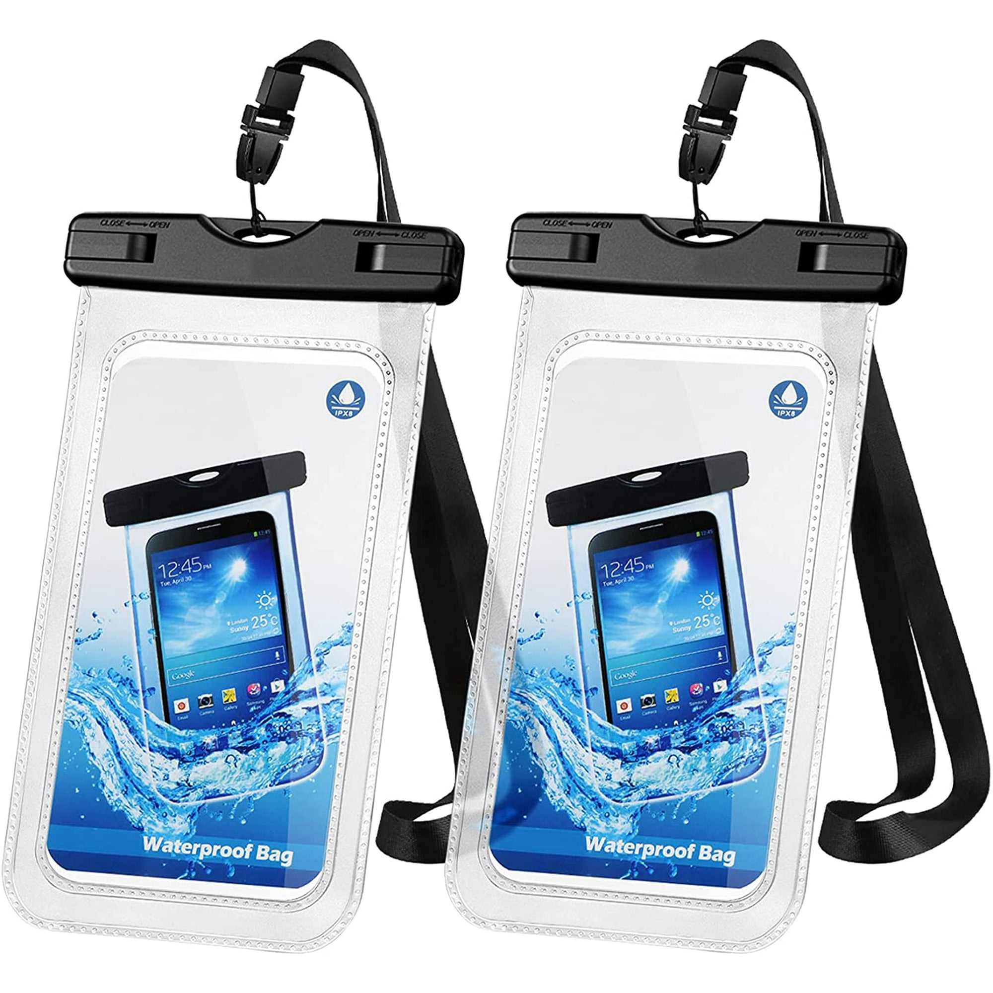 Funda Impermeable Celular 2 PC Protector de Agua IPX8 Universal para  Telefonos