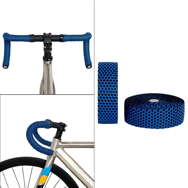 Dibiao Cinta de manillar de bicicleta azul verde púrpura transpirable para  manillar de ciclismo cinta de barra de bicicleta EVA cinta de manillar de