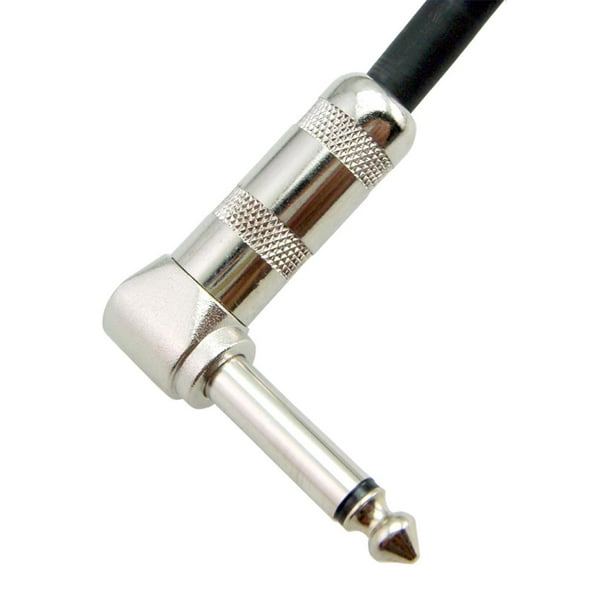 Cable de audio (corto, 15 cm, para guitarra, amplificador, teclado,  conector mono jack 6,35 mm a conector jack 6,3 mm 1/4) : :  Instrumentos musicales