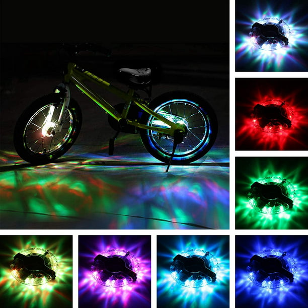 Luces LED para bicicleta con sensor de movimiento para llantas