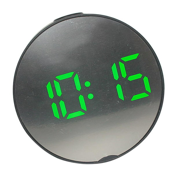Reloj Despertador Digital Espejo LED de funciones Decoracion para