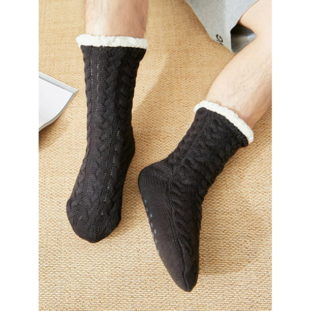 Calcetines de invierno para hombre, calcetines de felpa gruesos cálidos,  suaves, antideslizante Irfora Calcetines de los hombres