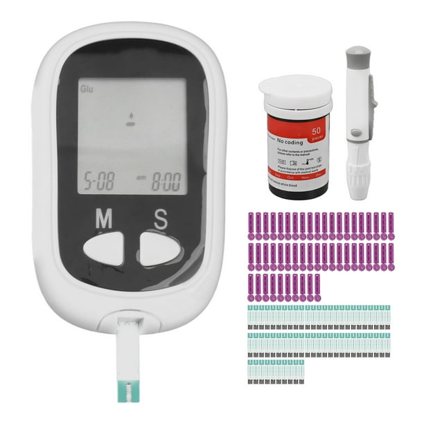Kit De Monitoreo Del Medidor Glucosa Sangre Dispositivo Puncion Prueba  Diabetes
