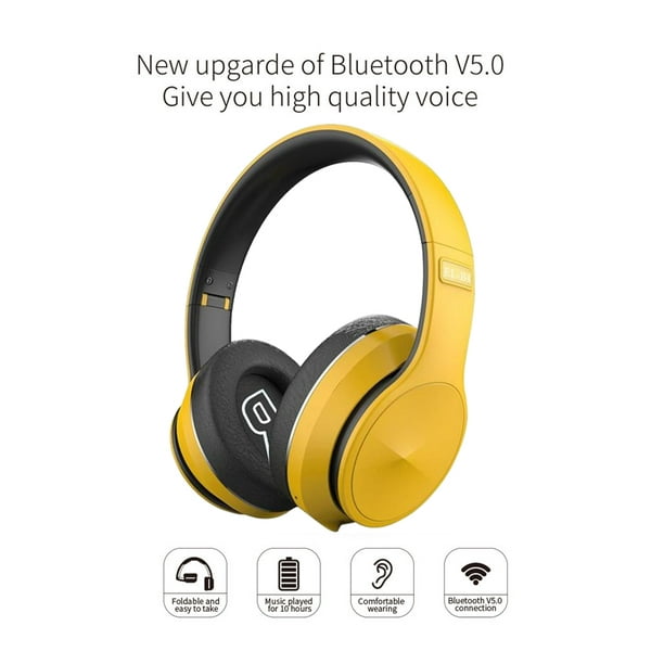 Auriculares inalámbricos EL-B4 plegables. Bluetooth y micrófono