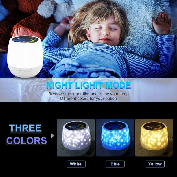 Proyector de luz nocturna, luces nocturnas para la habitación de los niños,  luz nocturna para bebés