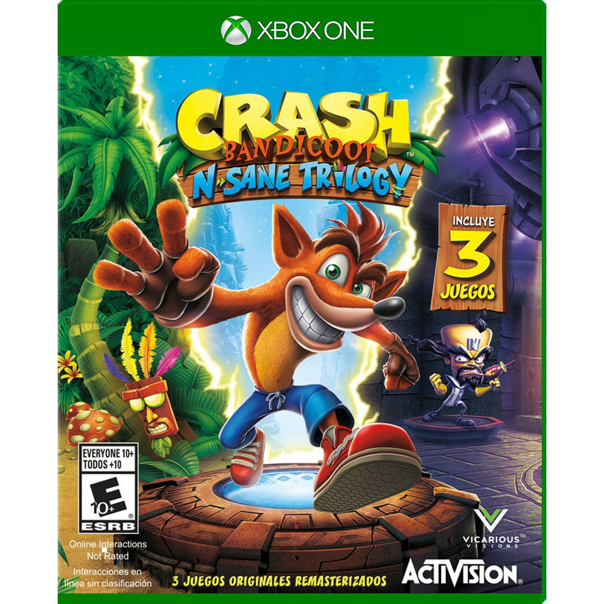 Crash Bandicoot N Sane Trilogy Xbox One Juego Físico Activision
