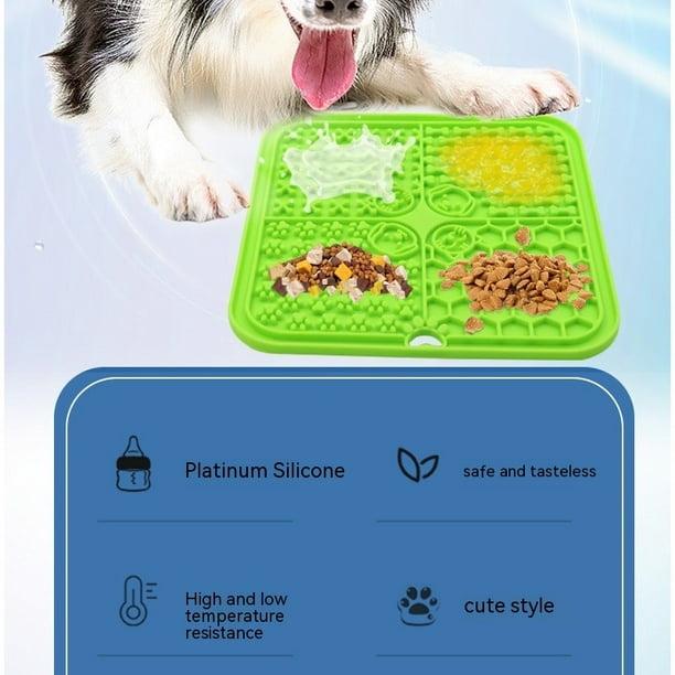 Lick Lick Pad Accesorios para perros | Accesorio de ducha para mascotas |  Almohadilla para lamer mantequilla de maní para perros | Estación de baño
