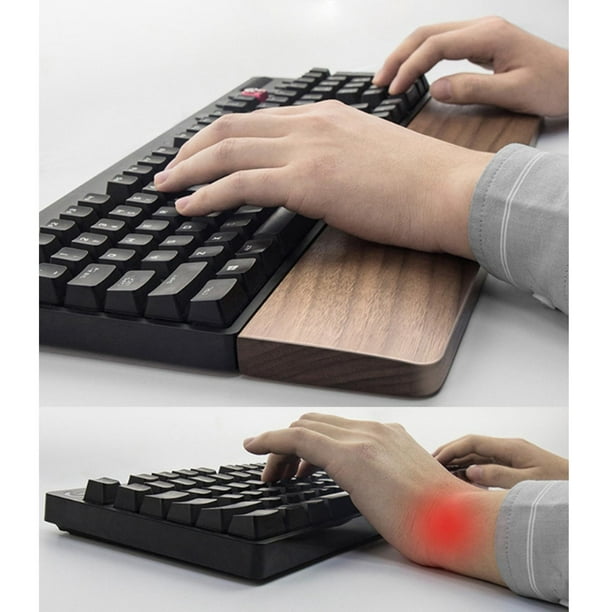 Almohadilla de muñeca de acrílico para teclado mecánico