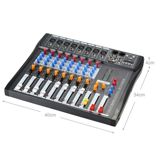 Mixer Consola Mezcladora 2 Microfonos Karaoke Profesional s8 – Tus