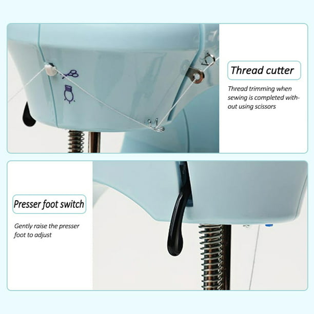 Mini máquinas de coser portátiles de mano Telas de ropa multifuncionales  para el hogar Máquina de coser eléctrica Irfora Máquina de coser