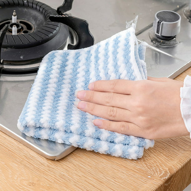 12x Toallas de limpieza de microfibra reutilizables Paños de cocina  absorbentes