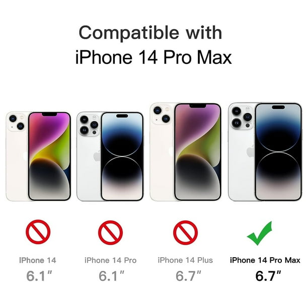 Magsafe - Funda magnética para iPhone 14 Pro Max, funda protectora  compatible con Magsafe para iPhone Pro Max 14, para mujeres y hombres, 6.7