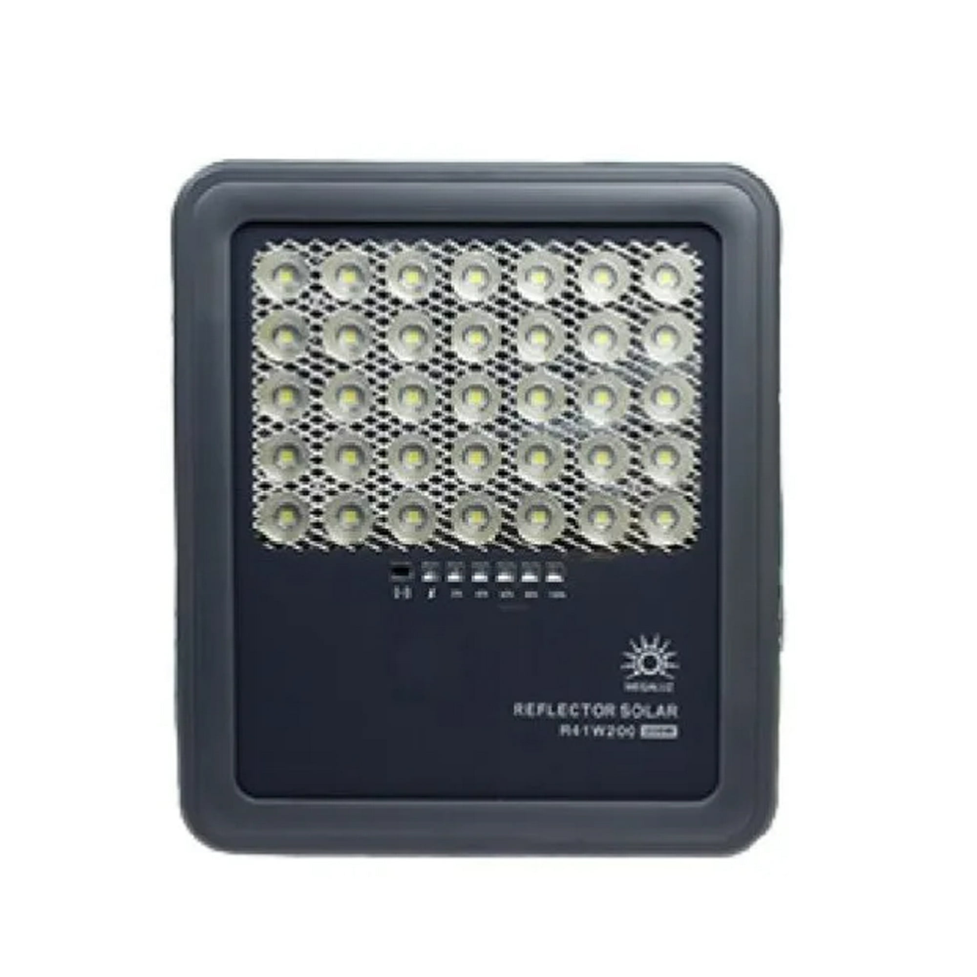 Reflector led con panel solar megaluz r41w200