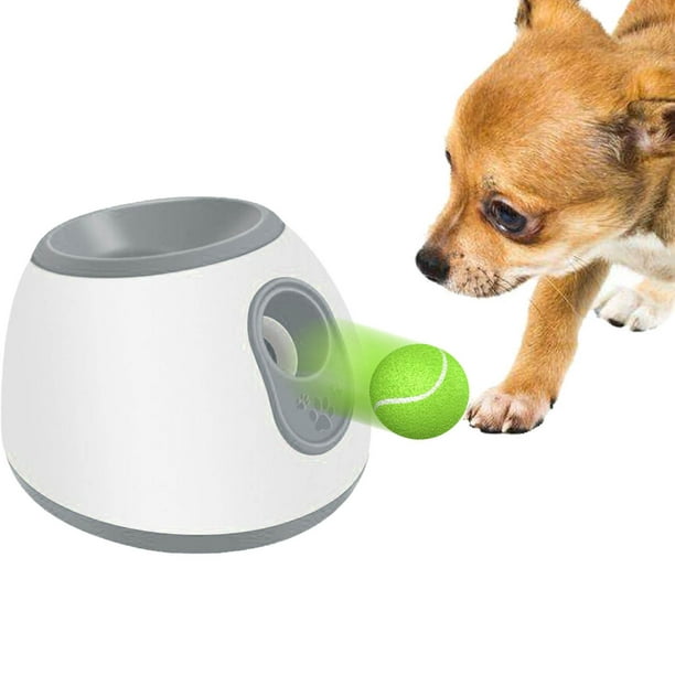  SWR Lanzador de pelotas para perros, lanzador de bolas para  perros con bola multiusos para masticar perros, lanzador de juguetes  interactivos para perros para exteriores, juguete interactivo para perros,  color azul 