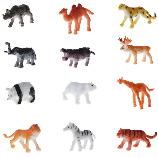 aparato combate pastel 12 Piezas de Plástico Pequeño Animales de Silvestre Modelo Figuras Juguete  Preescolar Sunnimix Juguete animal para niños | Walmart en línea