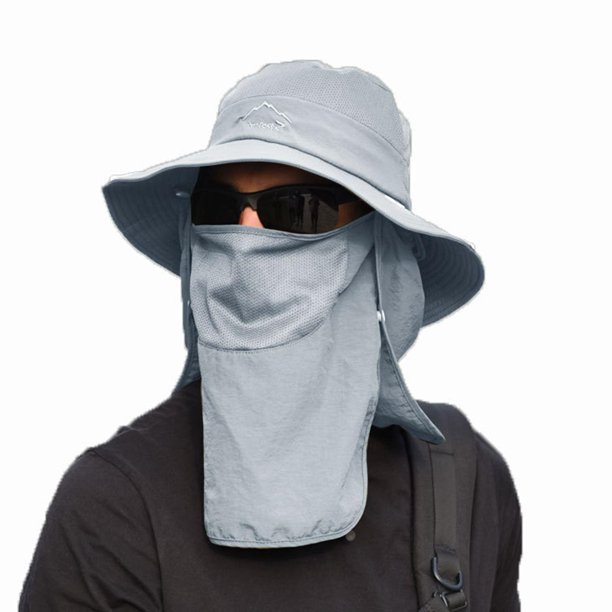 Sombreros de pesca Hombres Protección solar Cuello Solapa facial