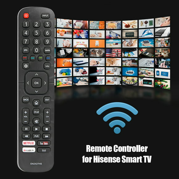 kuymtek interruptor inalámbrico de control remoto smart tv para hisense 43k300uw 65m7000 en2x27hs kuymtek
