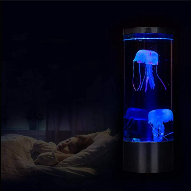 Luz nocturna de medusa para bebé pequeño, lámpara de noche recargable  regulable de silicona con trípode flexible, luces nocturnas de guardería  para la lactancia (rosa)