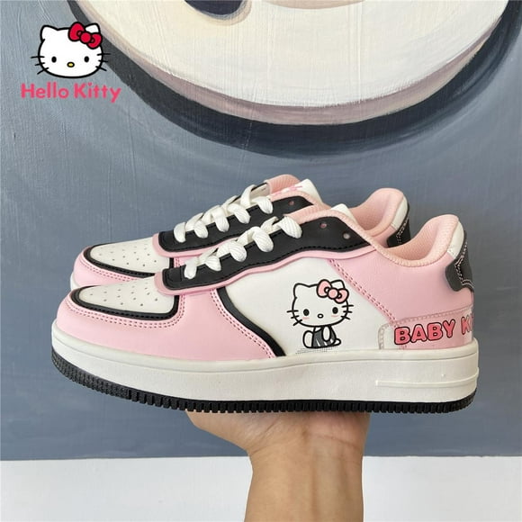 zapatos de hello kitty para niña y niño zapatillas deportivas informales transpirables y ligeras con dibujos animados color rosa
