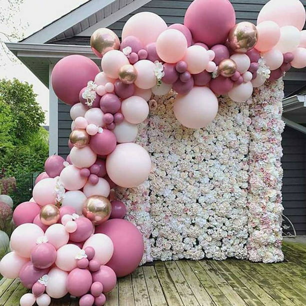 ▷Arco de globos rosas