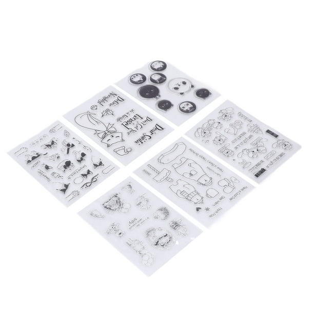 Kwan Crafts - Sellos transparentes para decoración de tarjetas y álbum
