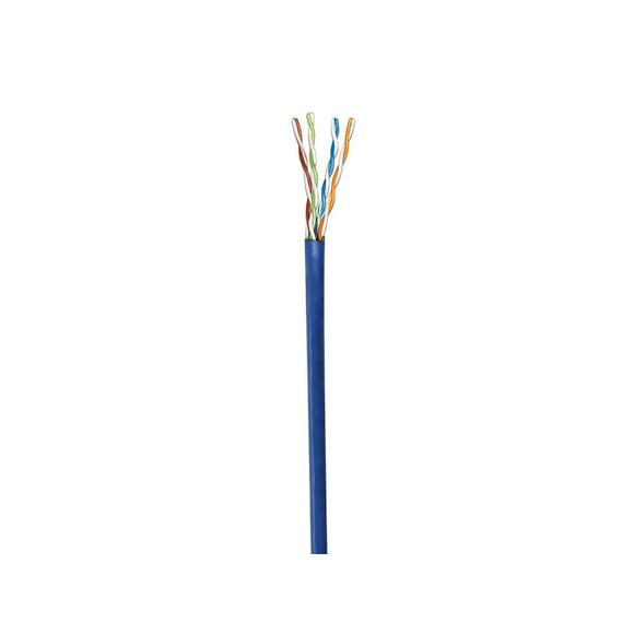 bobina de cable cat5e utp caja con 305 m azul 24 awg sólido intellinet network solutions 362344