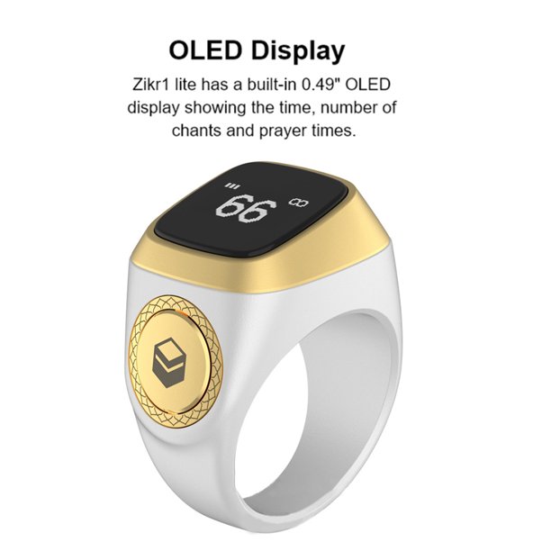 Anillos inteligentes de 20 mm para musulmanes compatibles con Bluetooth  (oro rosa) WDOplteas Para estrenar