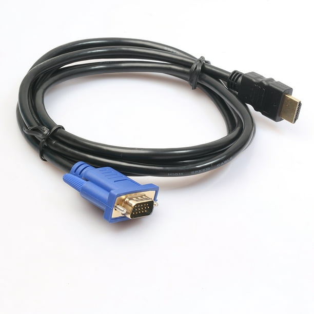 Adaptador HDMI macho a VGA macho Cable Convertidor de Video para PC TV  1080p 6FT 