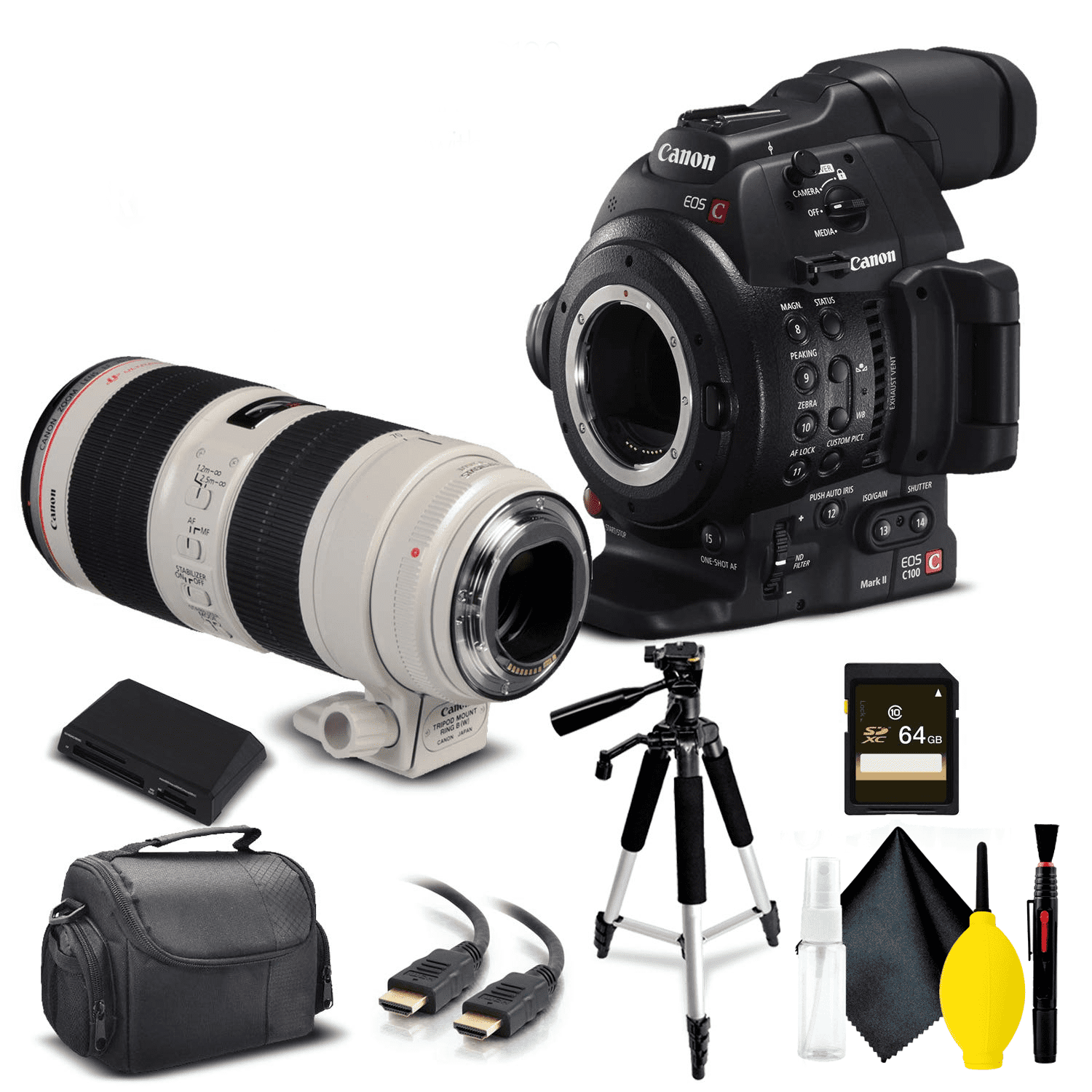Protection écran Bruni Pour Canon EOS C100 Mark II – Lot De 2 Films Transparents