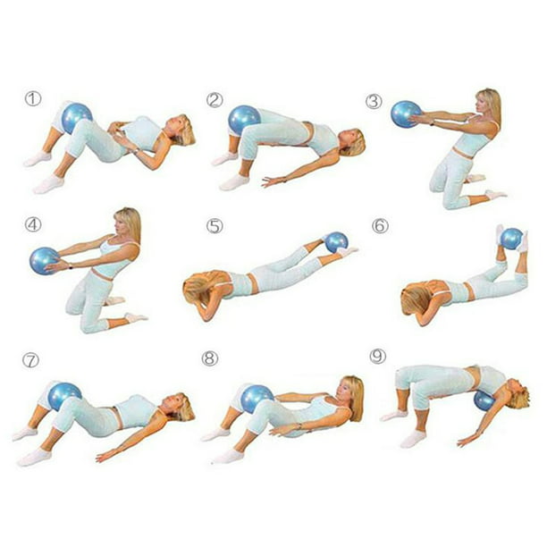 Mini pelota de fitness para yoga, pilates, ráfagas de entrenamiento de  equilibrio corporal y pelotas antideslizantes. Adepaton Yoga y Pilates