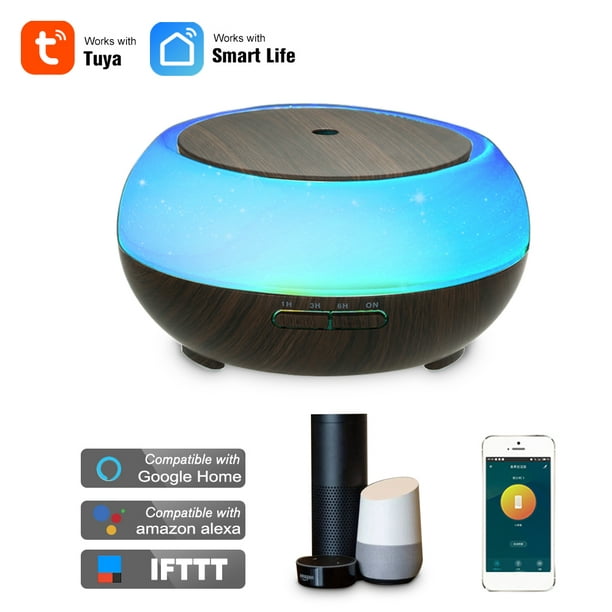 Difusor de aceite esencial WiFi Smart Tuya compatible con Alexa y