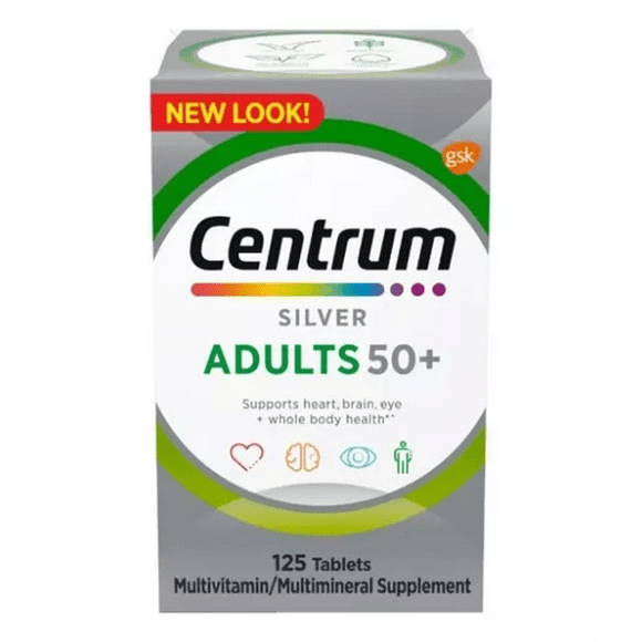 centrum silver aduts 50 americano 125 tabs multivitaminico