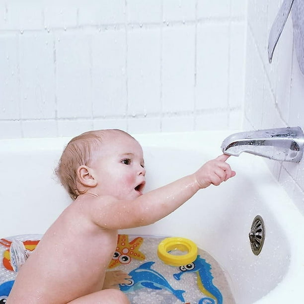 Halobios Alfombrilla de baño antideslizante para bebé con ventosas