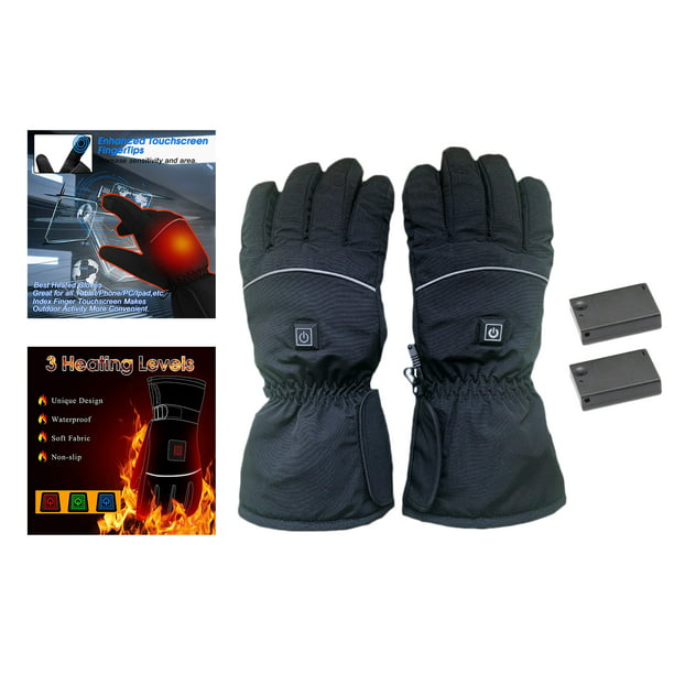 banco impulso Museo Interruptor de guantes con batería calentado, 3 niveles de calentamiento, guantes  de invierno transp Macarena guantes calefactados | Walmart en línea