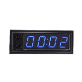 Reloj LCD con termómetro para coche, multifuncional 3 en 1, kit de coche de  vehículo, reloj de pantalla digital+termómetro de temperatura+medidor de