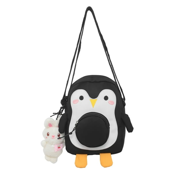  Bolso informal para mujer, lindo, Kawaii, dibujos animados, pingüino, niñas, bolsos tipo satchel (ne Ehuebsd Para Estrenar