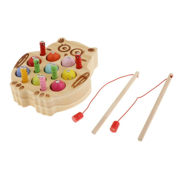 Juguetes Montessori para , magnética, rompecabezas de , clasificación , de  para de 3 a CUTICAT juego de pesca