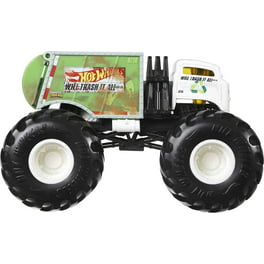  Hot Wheels Monster Trucks Monster Mover + 3 camiones paquete de  vehículos, transportador de autos de juguete, capacidad para 12 camiones  monstruo a escala 1:64, con lanzamiento de rampa, regalo para