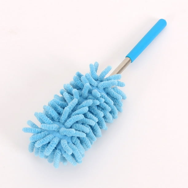 Plumero de microfibra para limpieza, plumero extensible DELUX con poste  extra largo, 2 cabezales de cepillo reemplazables, plumeros lavables para
