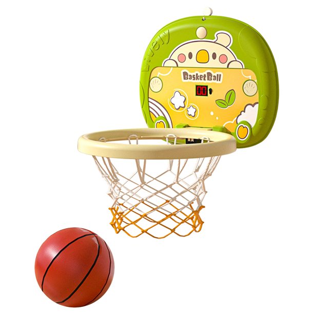 Mini aro de baloncesto con pelota de 18 x 12 pulgadas, tablero trasero  inastillable.