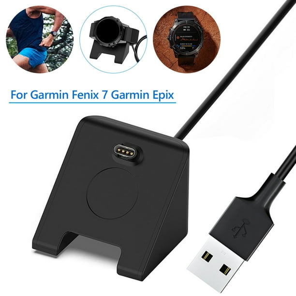 Cable de carga para reloj inteligente, accesorio con cargador USB para Garmin  Fenix 7, 7S, 7X