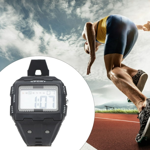 Reloj electrónico para hombre reloj deportivo Digital de moda con pantalla  grande transparente WR50M resistente al agua para correr ANGGREK Otros