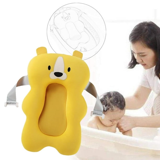 Bañera para Bebé con Protecciones Antiderrapantes y Termómetro, Plegable y  Portátil de Color Azul, Tina de Baño para Bebé de Viaje Baby Gaon GNBT01