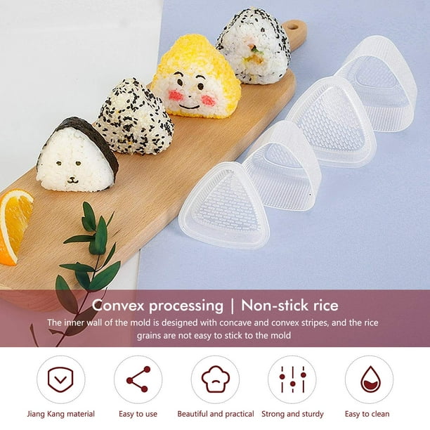 Molde triangular para Sushi, herramienta para hacer Sushi, Onigiri, Bola de  arroz, máquina Bento, accesorios de cocina, 5-1 piezas - AliExpress