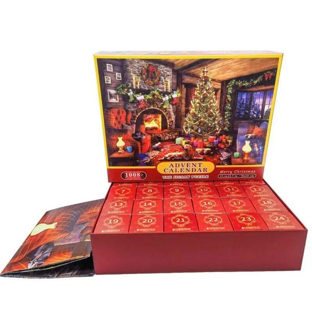 Tosekry Calendario Adviento 2023 Puzzle, 24 Cajas Calendario de Adviento  Árbol de Navidad Decoracion Navidad Adultos, Puzzle Advent Calendar de 1008  Piezas Regalos Para Adultos y Niños(B) : : Juguetes y juegos