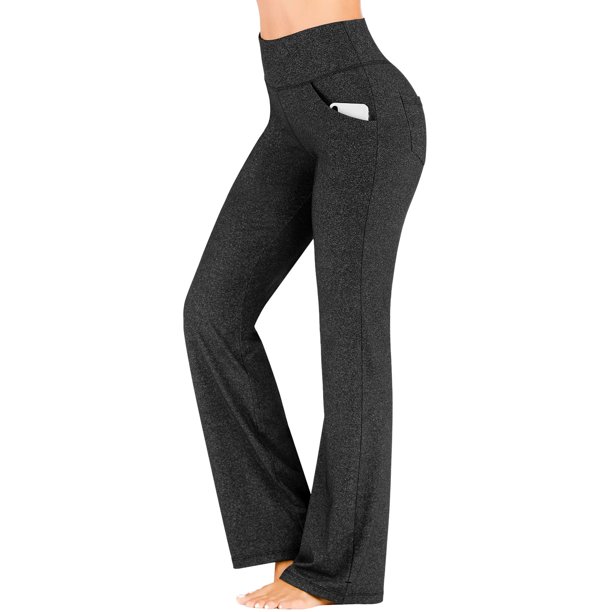 Gibobby Yoga pants mujer Pantalones de yoga con bolsillos, pantalones de  entrenamiento de cintura alta para mujer, pantalones de trabajo,  pantalones(Caqui,CH)