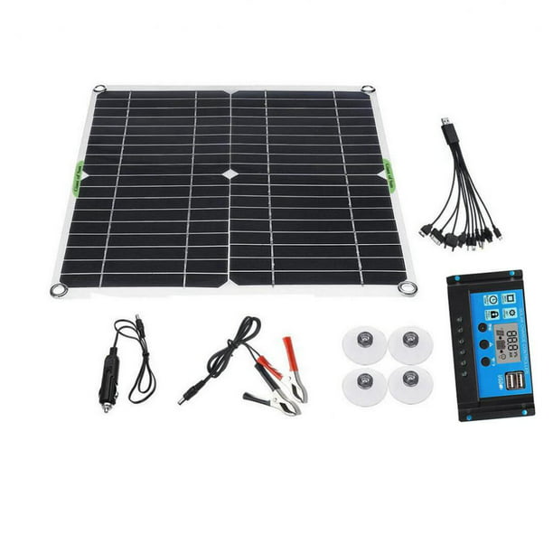 Panel solar policristalino de eficiencia de batería portátil de 12V Salida  USB para carga de batería Barco RV Coche Carga de 30A Colco Generador de  energía portátil
